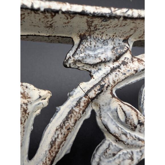 Metal Shelf Brackets Corbels Birds Off White Architectural Cottage Rustic READ - Picture 4 of 12